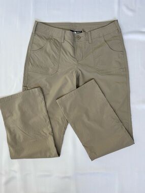 The North Face Sz 12 Khaki Tan Hiking Outdoor Convertible Utility Pants Women’s